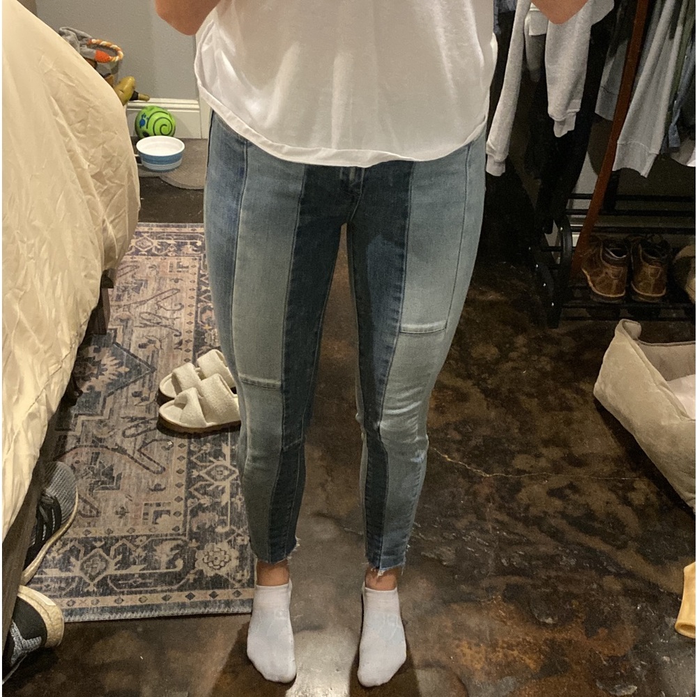Blank NYC color block jeans SZ 28
